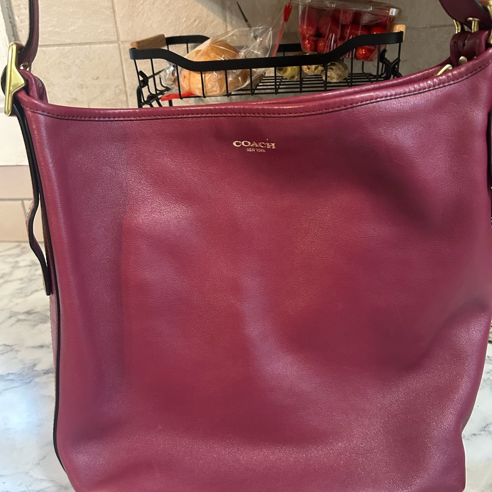 Coach legacy berry pink Leather duffle
